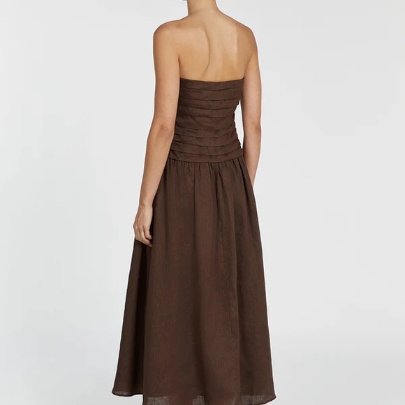 DISSH | Dresses | Dissh Brown Strapless Dress | Poshmark